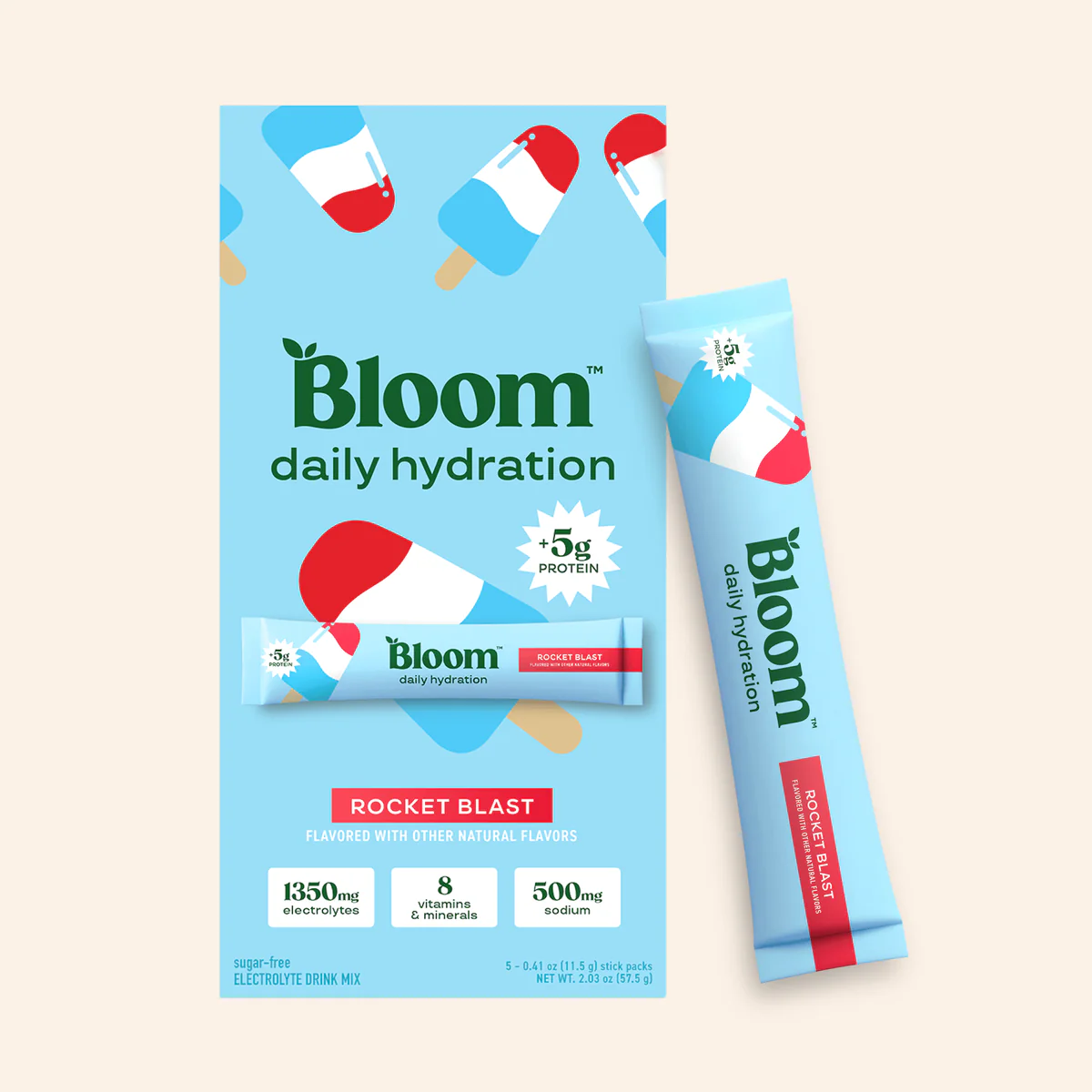 Bloom Nutrition Daily Hydration Sticks 5 count