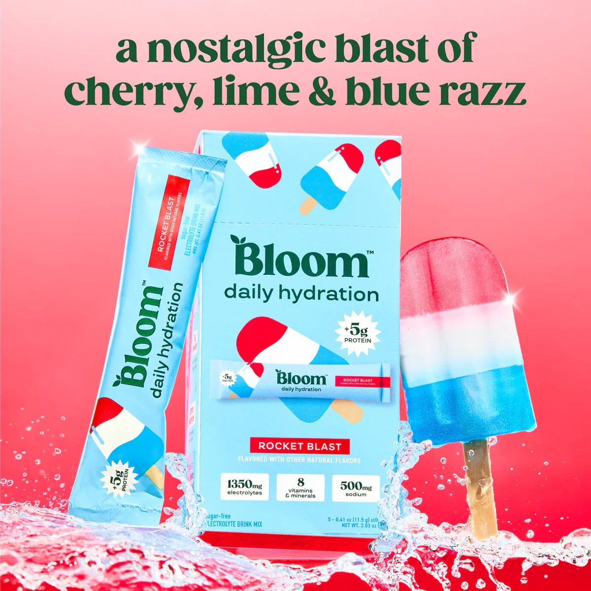 Bloom Nutrition Daily Hydration Sticks 5 count
